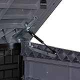 Duramax Cedargrain StoreAway 1200L Plastic Garden Storage Shed Grey view 9