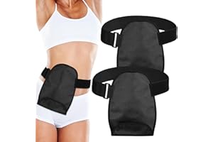 TrelaCo 2 Pcs Ostomy Bag Covers with Adjustable Belt Waterproof Ostomy Shower Cover Universal Opening Washable Pouch Liner for Women Men Stoma Urostomy Ileostomy Recover
