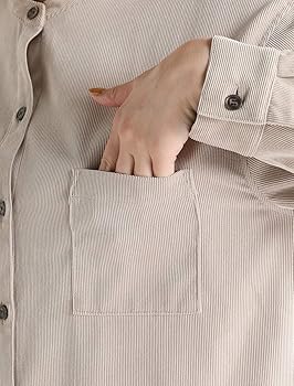 Amazon ワンピース シャツワンピ シャツ レディース コーデュロイ ロング 長袖 秋 冬 秋 Honeys ハニーズ マオカラーシャツワンピ イエロー l ワンピース チュニック 通販