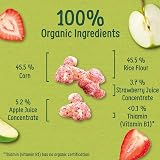 Organix Puffcorn Strawberry & Apple Organic Toddler Snack 4 x 10 g Bags Pack 3 view 3