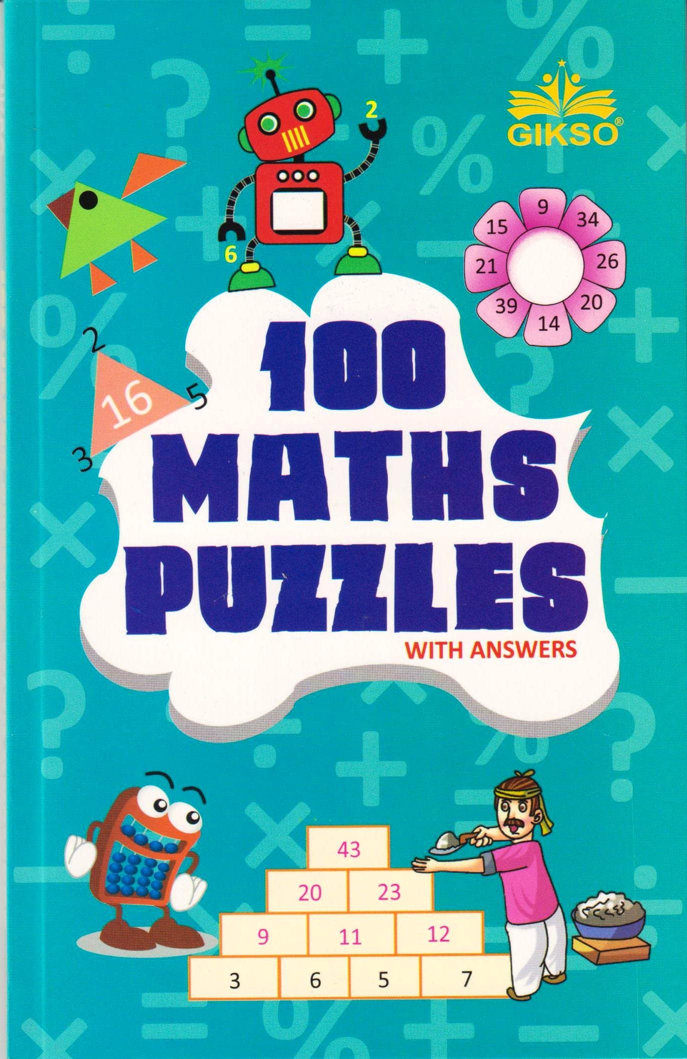GIKSO 100 Maths Puzzles Book – Brain Boosting Mathematical Activities for Age 7+ Years Old Kids | Game Book (English) – Reprinted 2022 GIKSO 100 Maths Puzzles Book – Brain Boosting Mathematical Activities for Age 7+ Years Old Kids | Game Book (English) – Reprinted 2022