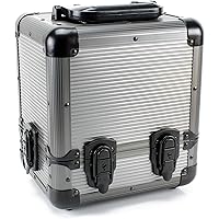 Versa Games 1000pc Deluxe Poker Chip Case Carrier in Gray Color - Ultimate Poker Chip Carrier