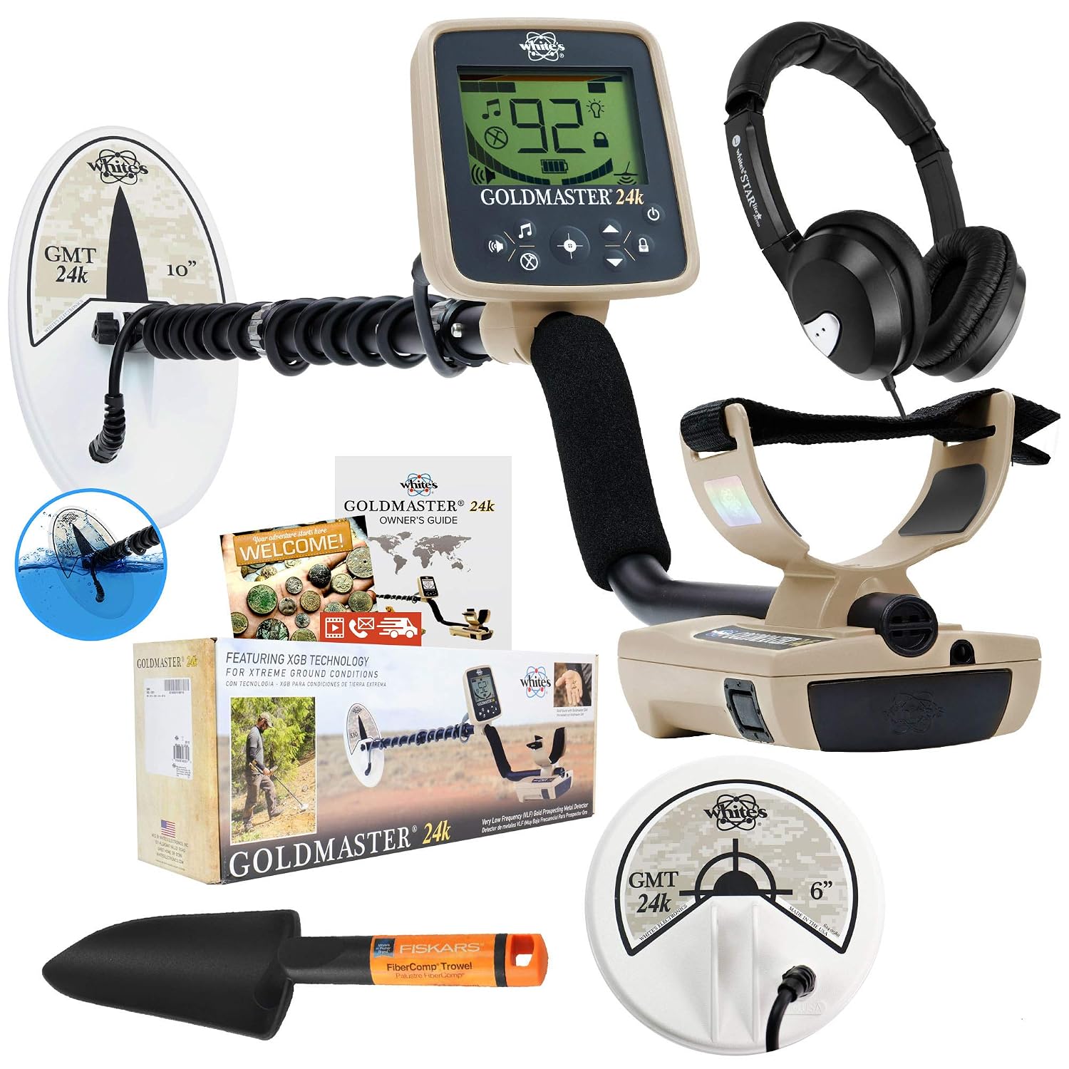 Download Goldmaster Whites 24k Metal Detector Summer Bundle With 6 Coil Amazon In Garden Outdoors