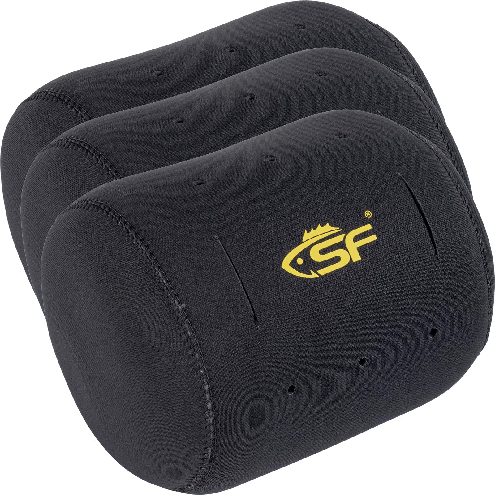 Photo 1 of SF 3Pcs Neoprene Conventional Reel Covers Round Reel Case with 6 breathing holes, XXL Size