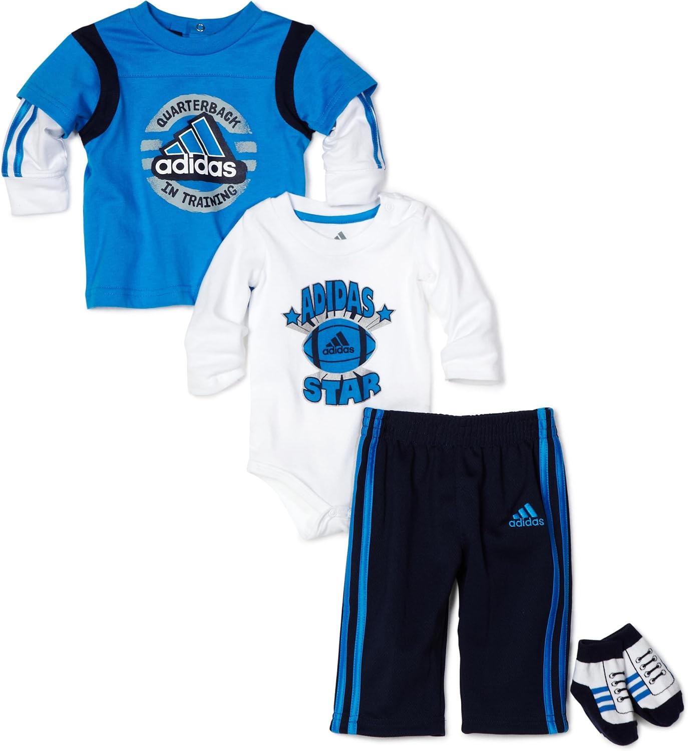adidas BabyGirls recién nacido 4 pieza Capacitación Set de regalo