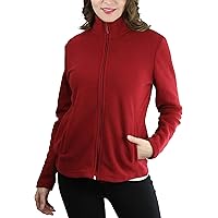 ToBeInStyle Women's Zip Up High Collar Polar Fleece Jacket