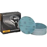 Mirka Galaxy 5 Inch Ceramic Sanding Discs, 180 Grit, Hook &amp; Loop, 50 Pack | Self-Sharpening Ceramic Grain for Orbital Sanders; Fast Cut, Long Life on Wood, Metal, Epoxy, Paint, Primers and Fillers
