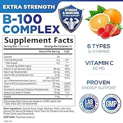 Super B Complex Gummy with Vitamin C & Folic