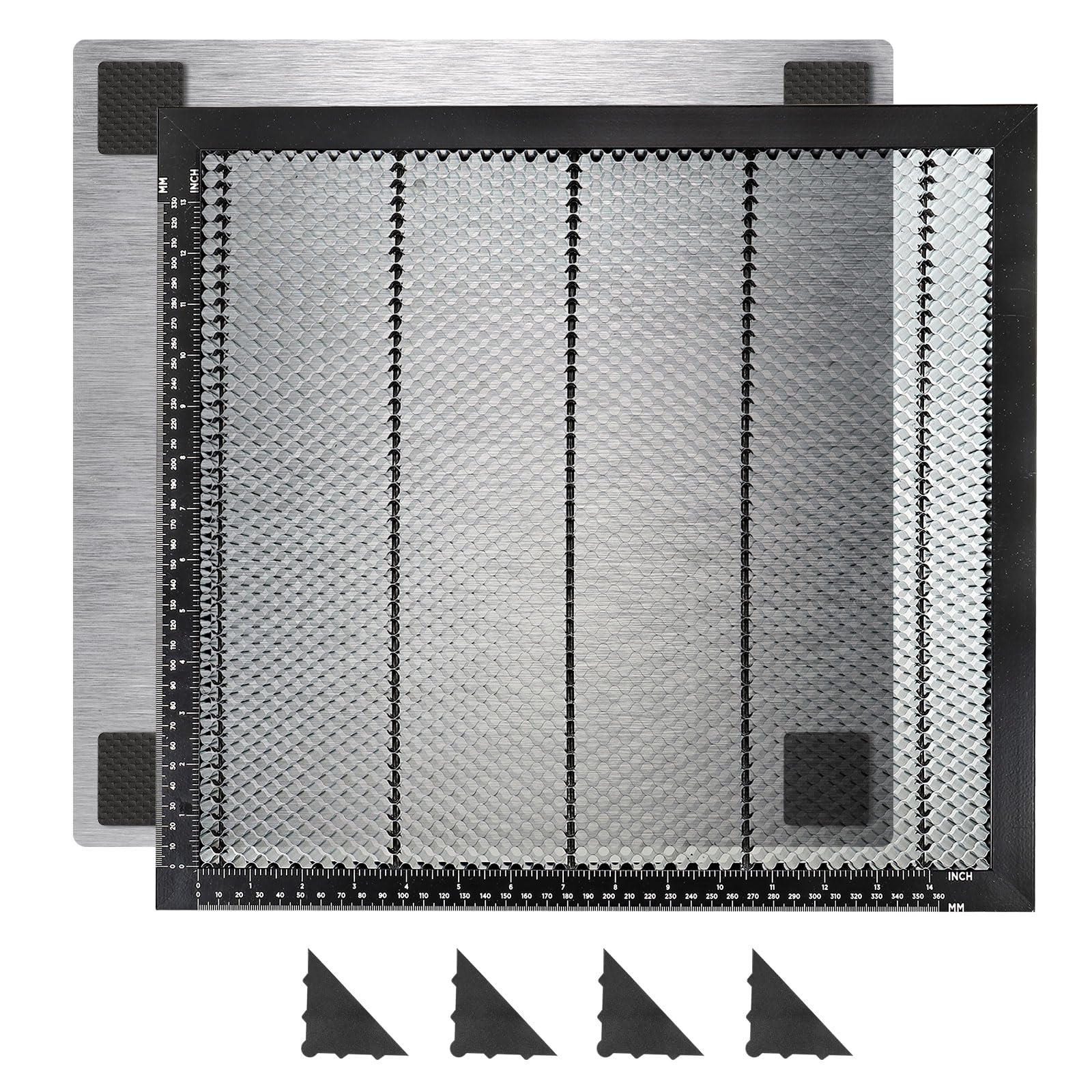 PATIKIL Honeycomb Laser Bed, 400 x 430 x 22 mm Laser Working Table, Metal Honeycomb Cutting Table for Laser Cutting Engraving with Aluminum Plate