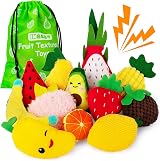 Inbeby Sensory Bean Bags 12 Fruit Textures Fine Motor Toys with Storage view 1