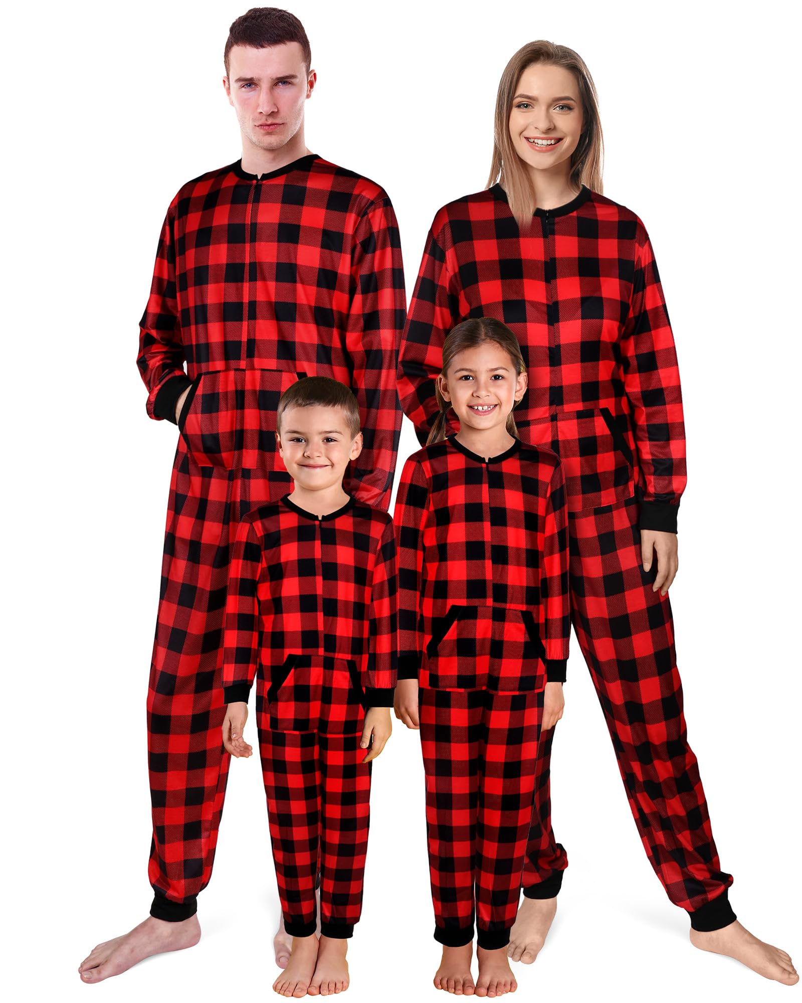 Photo 1 of *INCOMPLETE** Haysandy Family Matching Christmas Pajamas Buffalo Plaid Cozy Pajamas for Family (M,Women)