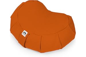 Waterglider International Meditation Cushion (Desert Sunset) Crescent, Buckwheat Husk Filled, Floor Pillow or Cushions, Yoga Seat, Zafu, Made in The USA