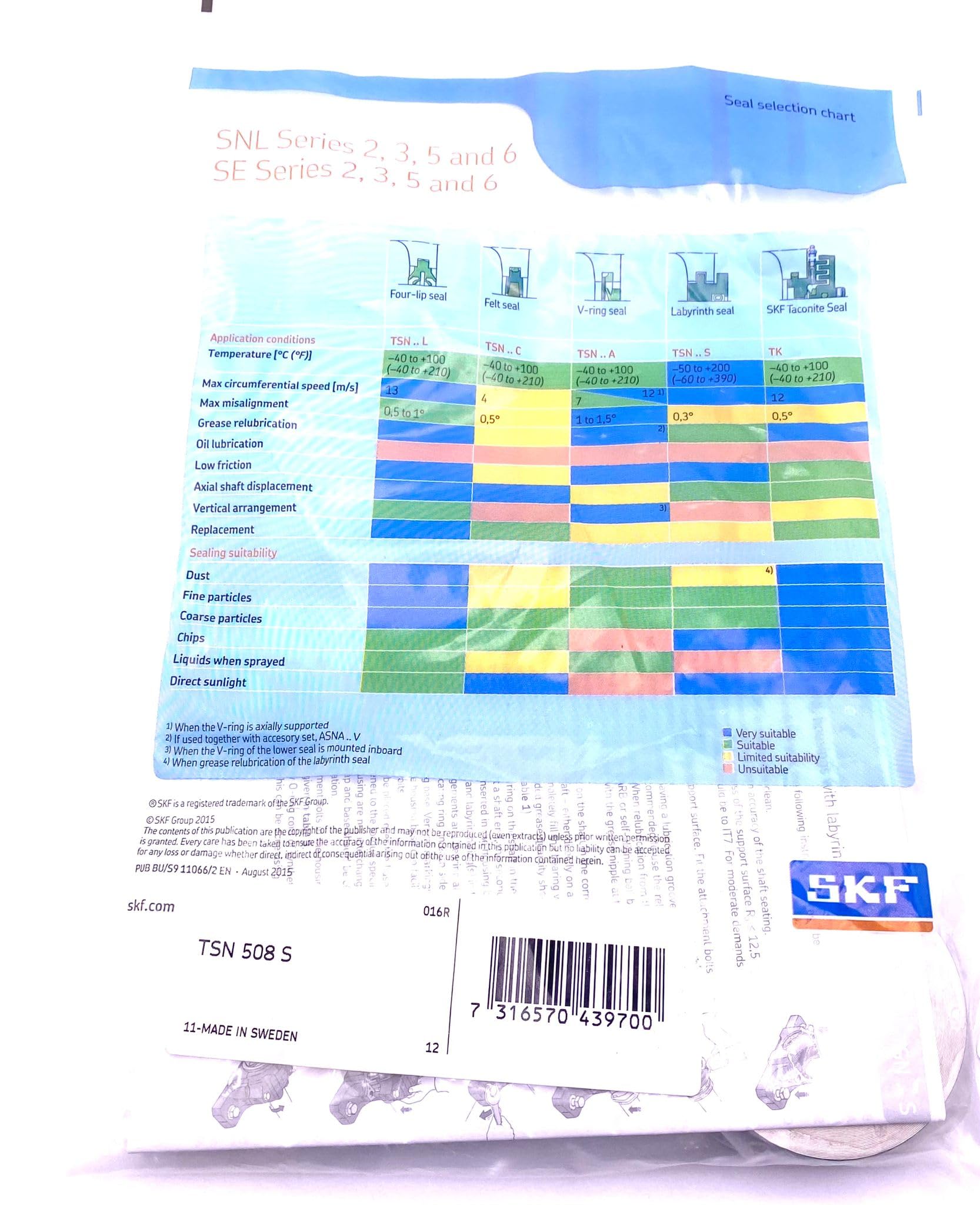 SKF TSN 508 S Sealing Bearing Housing And Housing Accessories