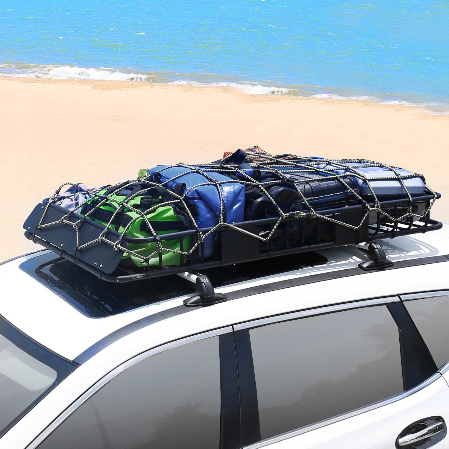 thumbnail image 2 of Customized Luggage Rack For SUV , Auto Luggage Rack Cross Bars For Toyota Hilux 2 of 12