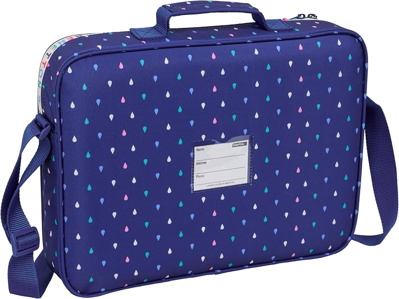 BENETTON DROP - Cartera Extraescolares, Maletín Portatodo, Bandolera, Cómoda y Versátil, Calidad y Resistencia, 38x6x28 cm