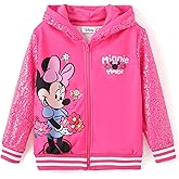 Disney Frozen Elsa Stitch Minnie Mouse Toddler Girl Jacket Sequin Zipper Hoodie Sweatshirt Coat Birthday Clothes 3-13 Years