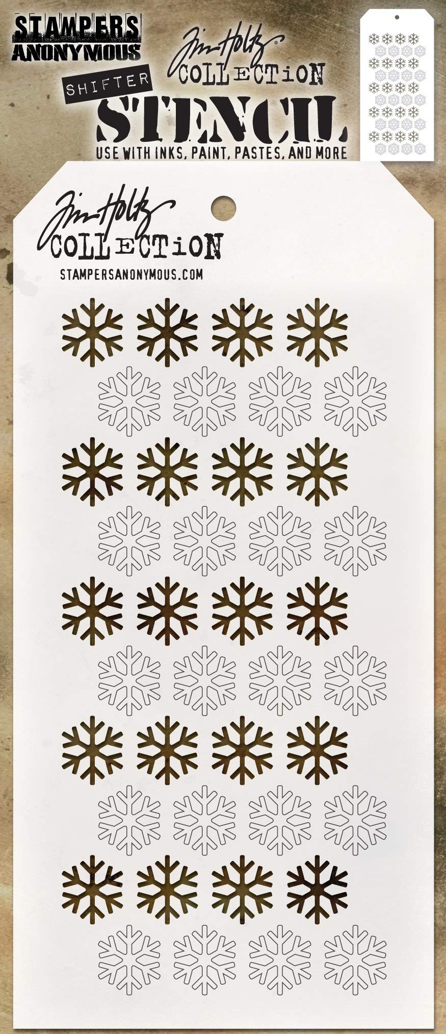 Layered Stencil Snowflake