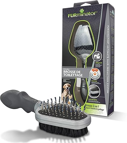 Furminator Double Brosse A Double Face Face Peigne Demele Les Poils Face Brosse Lisse Et Lustre Furminator Double Brosse A Double Face Face Peigne Demele Les Poils Face Brosse Lisse Et Lustre