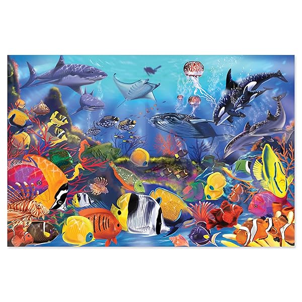 MELISSA & DOUG UNDERWATER FLOOR PUZZLE – 48 PIECES