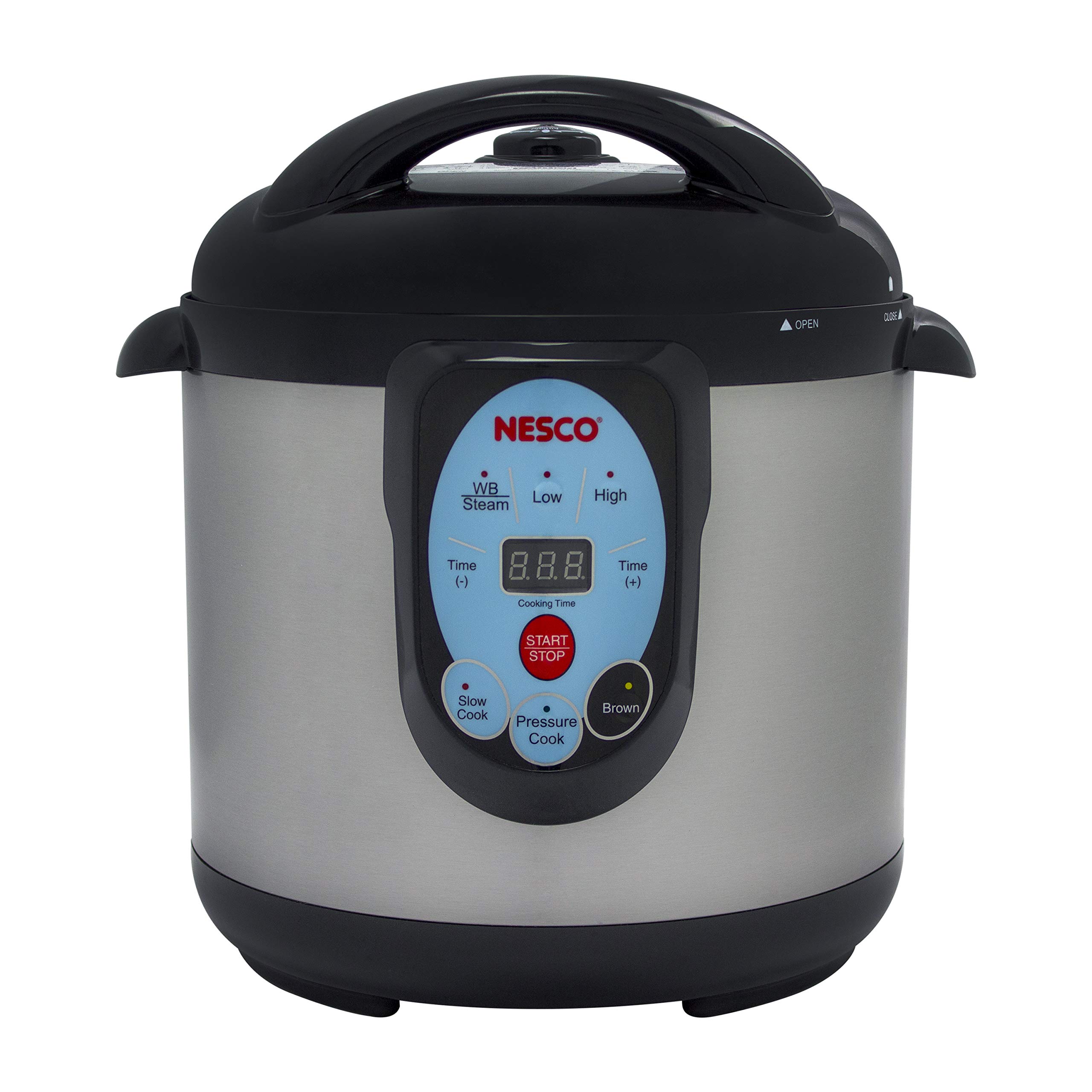 Nesco NPC-9 Smart Electric Pressure Cooker and Canner, Stainless Steel, 9.5 Qt