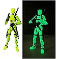Nemoro Pre-Assembly 3D Printed 5.54'' Stick Robo 13 Action Figure, Multi-Jointed Titan13, Articulated T13 Desktop Decoration,12 in 1 d13 Accessories Best Birthday Festival Gift