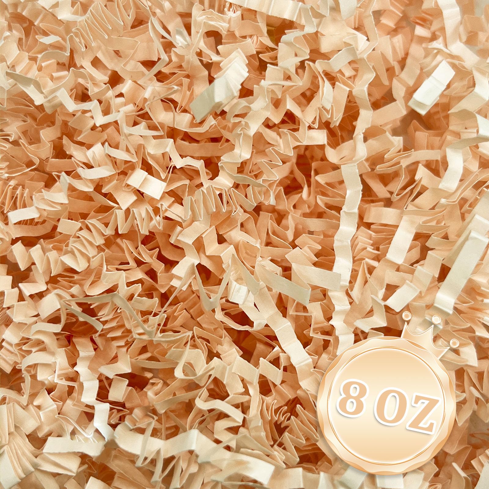 1/2LB Champagne Crinkle Cut Paper Shred Filler