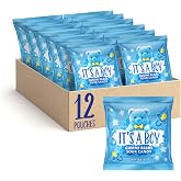 Its a Boy Candy, Blue Candy for Baby Shower, Sour Gummi Bears, 12 Packs | Blue Raspberry Candy, Baby Boy Shower Favors, Gender Reveal Party Favors