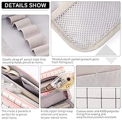 EASTHILL Large Capacity Colored Canvas Storage