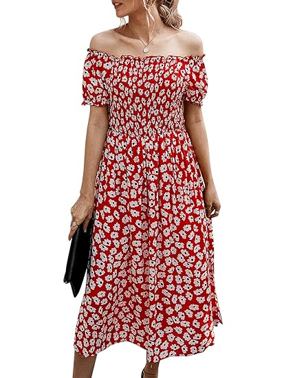 stripe ruffle cotton maxi dress