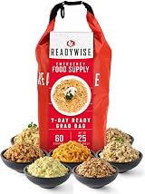 ReadyWise 60 Servings Breakfast Lunch Dinner Grab & Go Dry Bucket