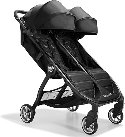 Baby Jogger City Tour 2 Double Travel Pushchair Lightweight Foldable