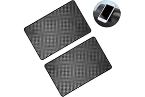 AOZUO 2PCS Car Dashboard Anti-Slip Dirt Mat, 7.5" x 4.72" Universal PVC Sticky Adhesive Gripping Pad Washable Non-Slip Mat for Auto Vehicle Phones Glasses Keys