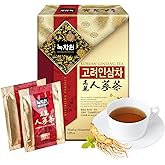 [Nokchawon] Korean Ginseng Tea Granules, Instant Panax Root Extract for Natural Energy & Immunity Support, Caffeine Free Herbal Drink, 50 Sachets