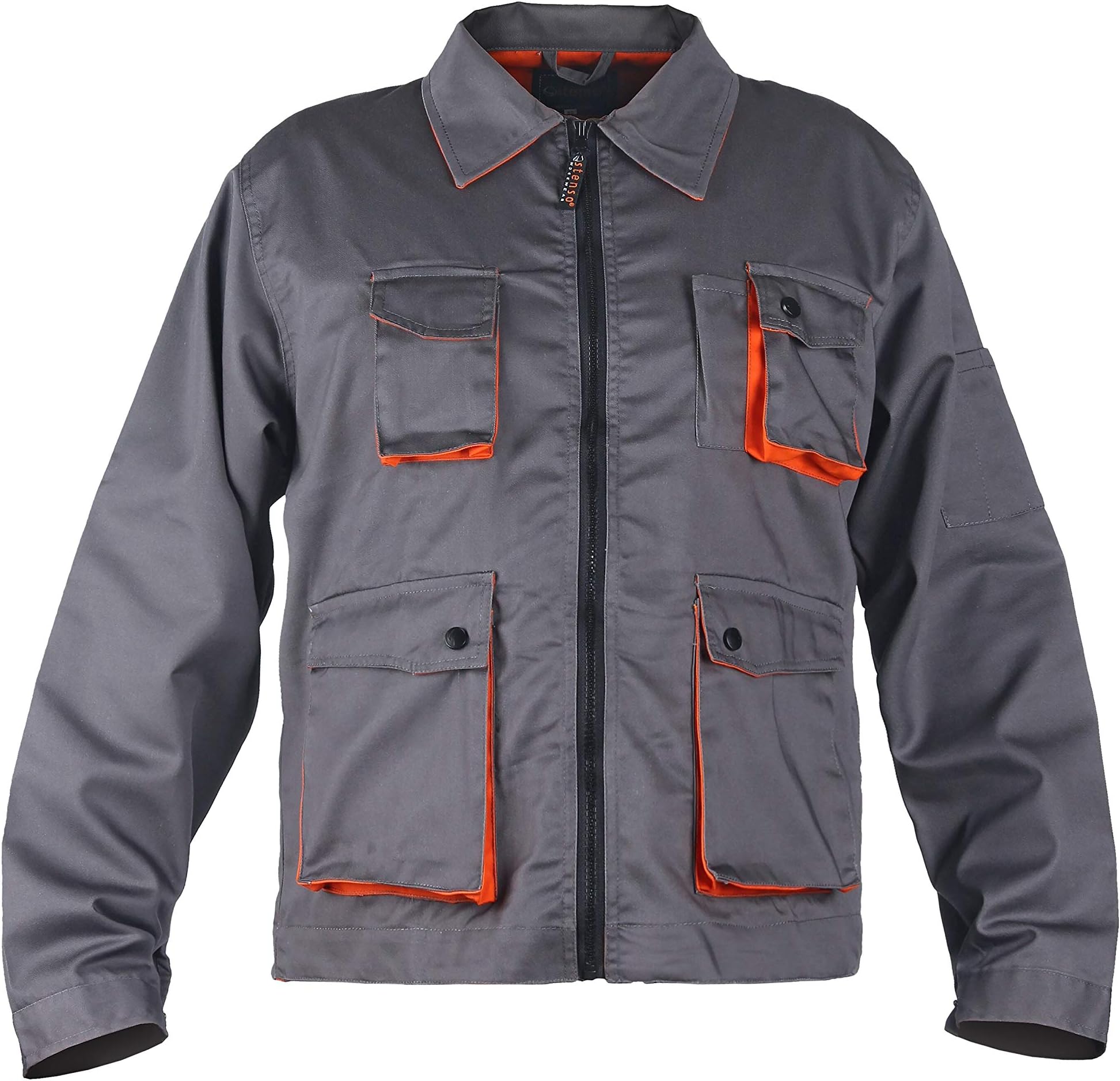 Stenso Desman® - Men Multi-Functional Work Jacket - Grey/Orange