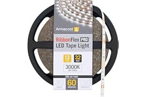 Armacost Lighting 142250 Ribbon Flex Pro Tape Light 60 LEDs/m, Soft Bright White 3000K 32.8 ft. Professional Grade LED Strip Lights