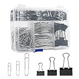 Binder Clips Paper Clips Assorted Sizes, 340pcs