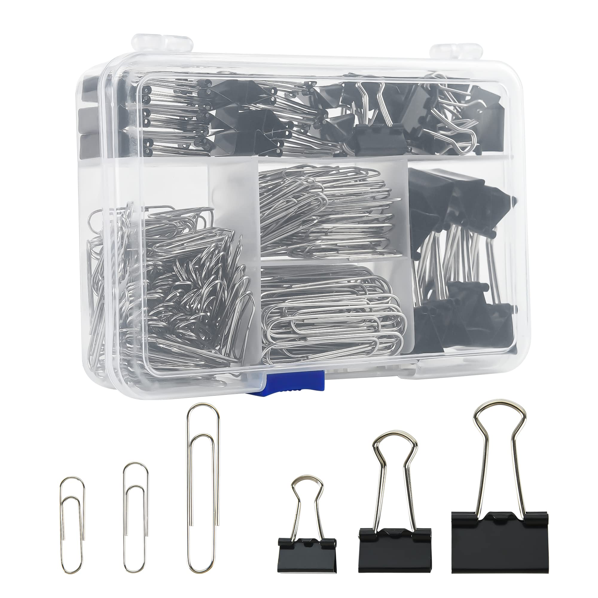 Binder Clips Paper Clips Assorted Sizes, 340pcs