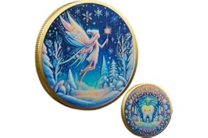 XONHYICN Tooth Fairy Magic Milk Teeth Collection Gold and Silver Coins Children's Teething Period Commemorative Coin Gift Box Collection Reward Gift Box, Overcome The Fear of Losing Teeth Magic (Gold)