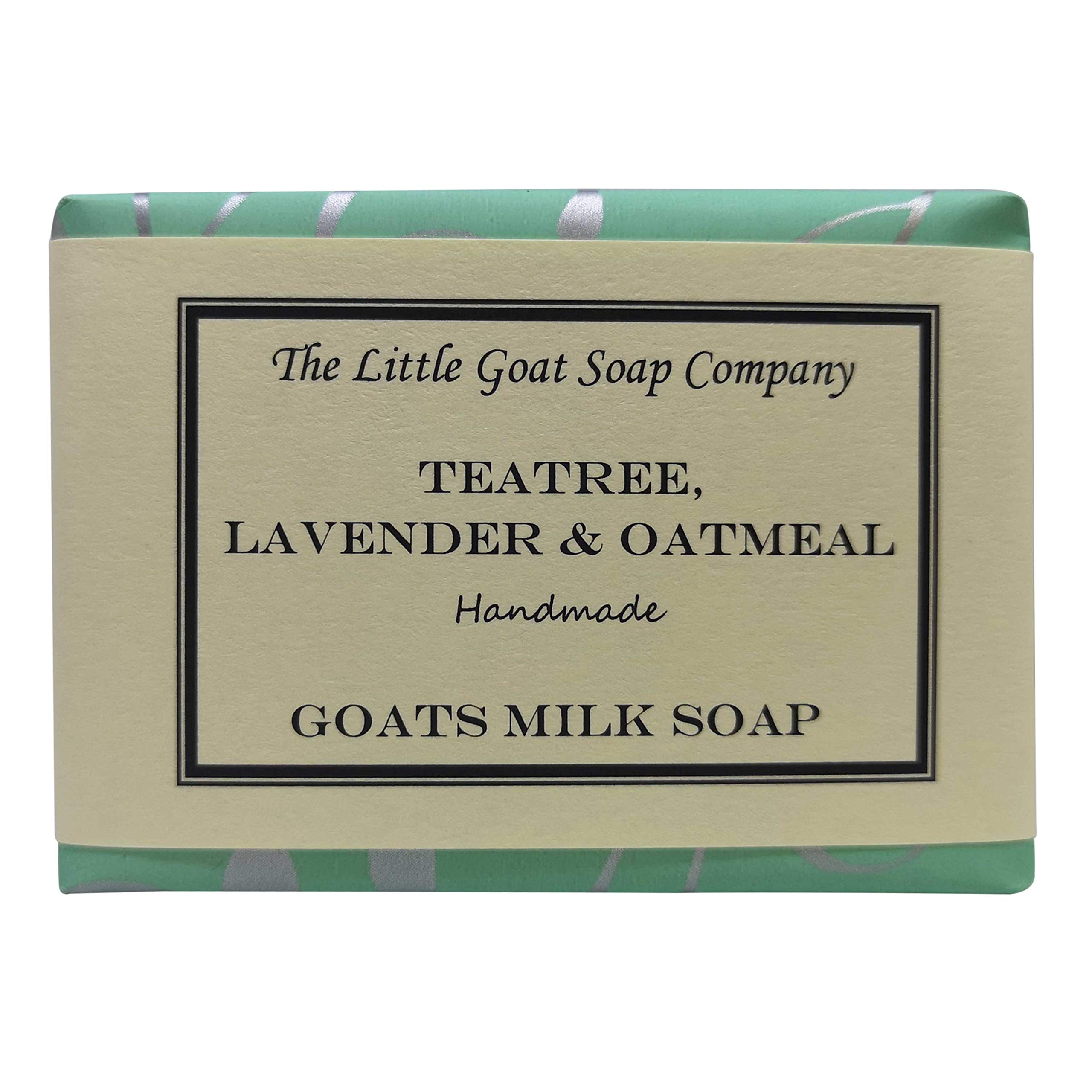 1 x Teatree, Lavender & Oatmeal. Goats Milk Soap. 100G. Acne, Rosacea.