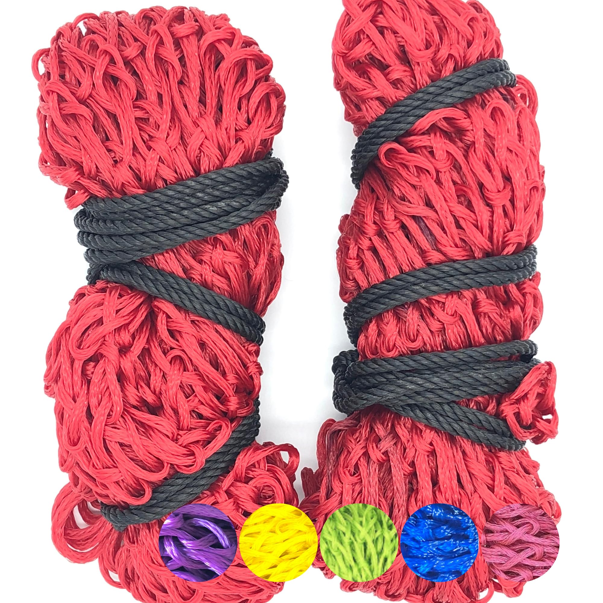 Hay Nets For Horses Small Holes - Multipack Hay Feeder For Greedy Horses 0.8 Inch Small Hole. Dasiy Equestrian Haynet Horse Accessories / Horse Equipment, Haylage Nets For Horses (30 Inch, Red)