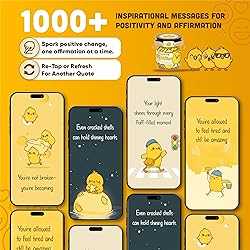 DEARMINE 60 Positive Chick Cards Jar, Affirmation