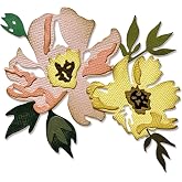 Sizzix Thinlits Die 665209 Brushstroke Flowers #1 by Tim Holtz 7 Pack