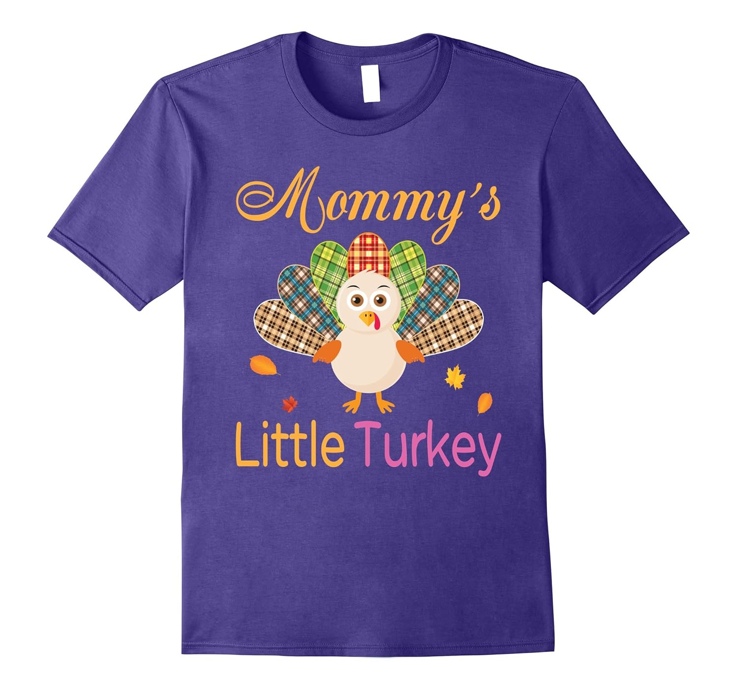 Mommy's Little Turkey Cute Colorful Thanksgiving T-Shirt-ANZ