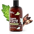 Plant Therapy Organic Whitening Pulling Oil 8 oz Peppermint & Clove, Naturally Whitens Teeth, Freshens Breath & Supports Gum Health, Helps Calm Oral Irritation and Discomfort, Natural Essential Oils