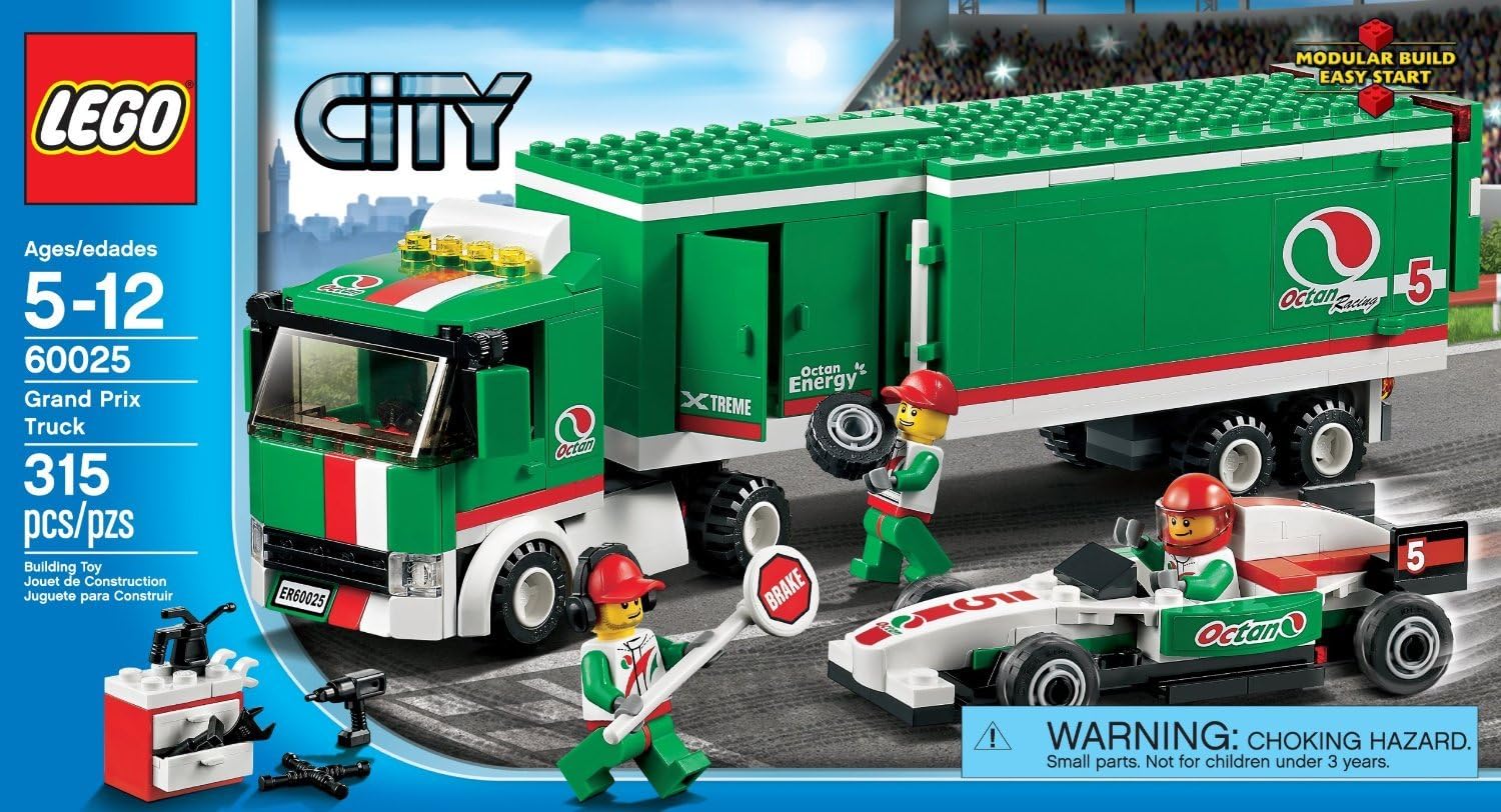 City Vehicles LEGO 315 PCS Grand Prix Truck Brick Box Building Toys
