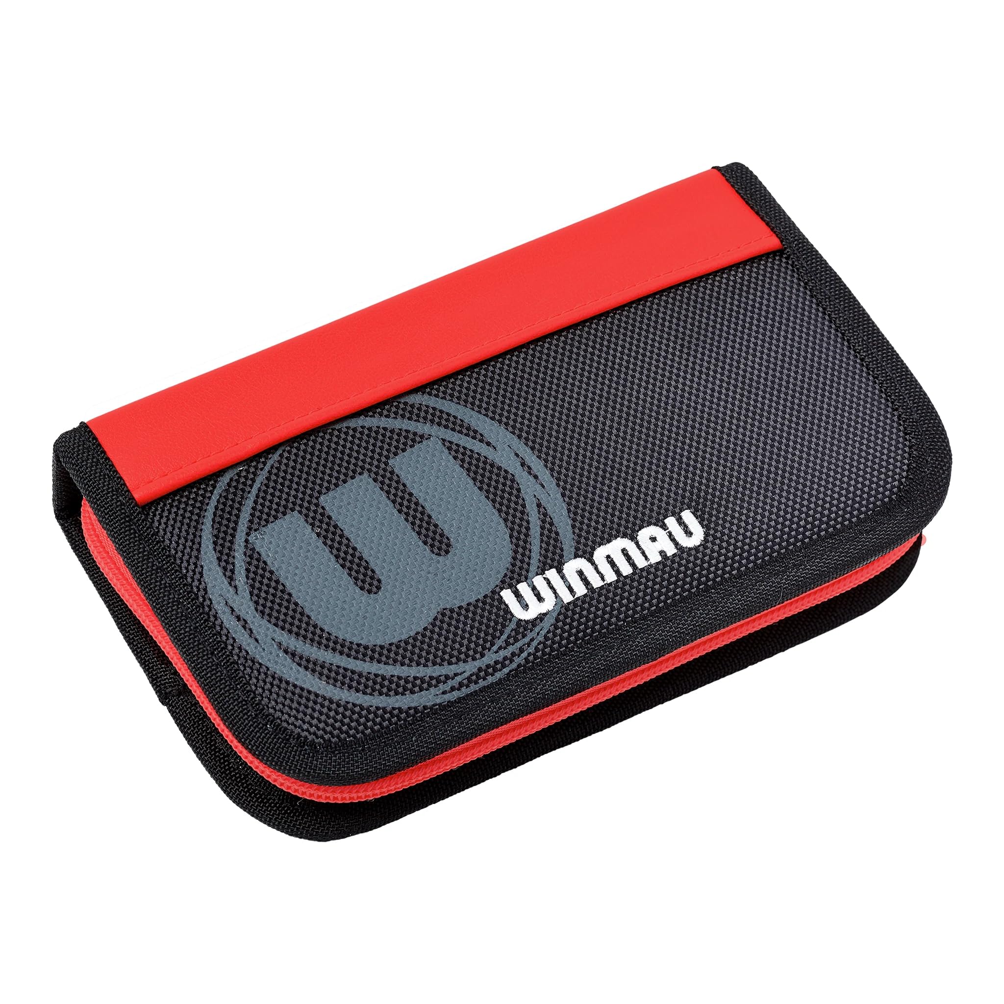 WINMAU Urban-Pro Darts Case in Red - Holds 2 Sets of Assembled Darts | 17 Compartments |Stylish Branded Accessories |Durable Carry Case | Compact & Versatile Storage Organizer