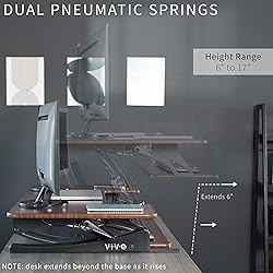 VIVO 42 inch Height Adjustable Stand Up Desk