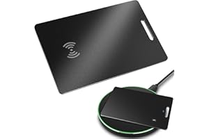 Midlocater Wallet Tracker Card, Rechargeable Ultra Thin Wallet Finder Luggage Tracker, Works with Apple Find My (iOS Only), Item Finder for Luggage Tags, Backpack, Passports, Phone, IP68 Waterproof