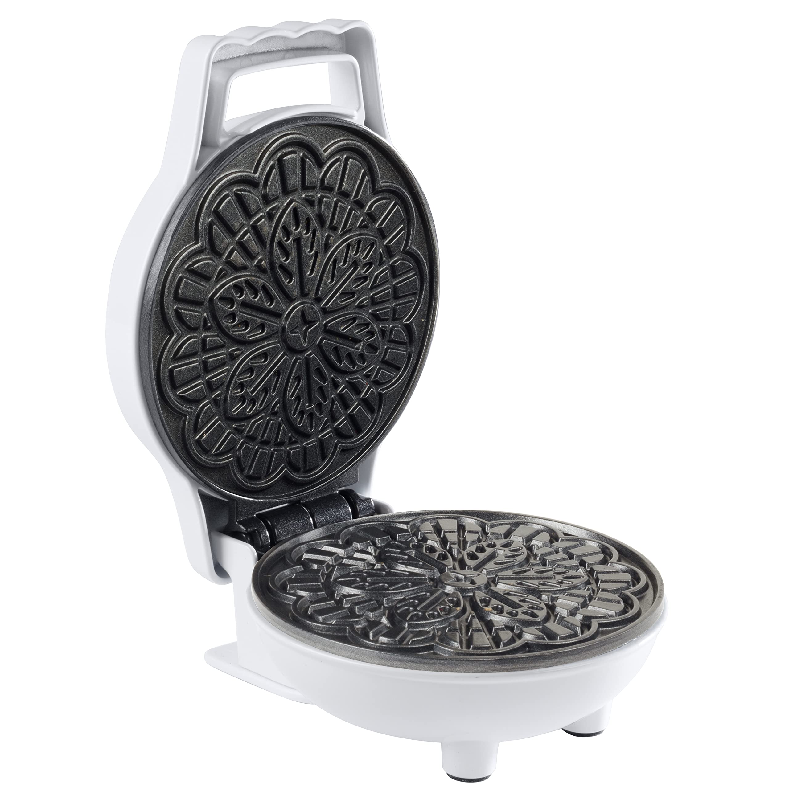 Mini Electric Pizzelle Maker- Makes 1 Personal Tiny Sized 4