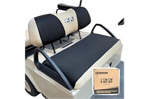 Golf Cart Seat Covers for Club Car Precedent,Yamaha, Fairplay and Star Models, Large Backrest 3D Air Mesh Fabric Breathable A